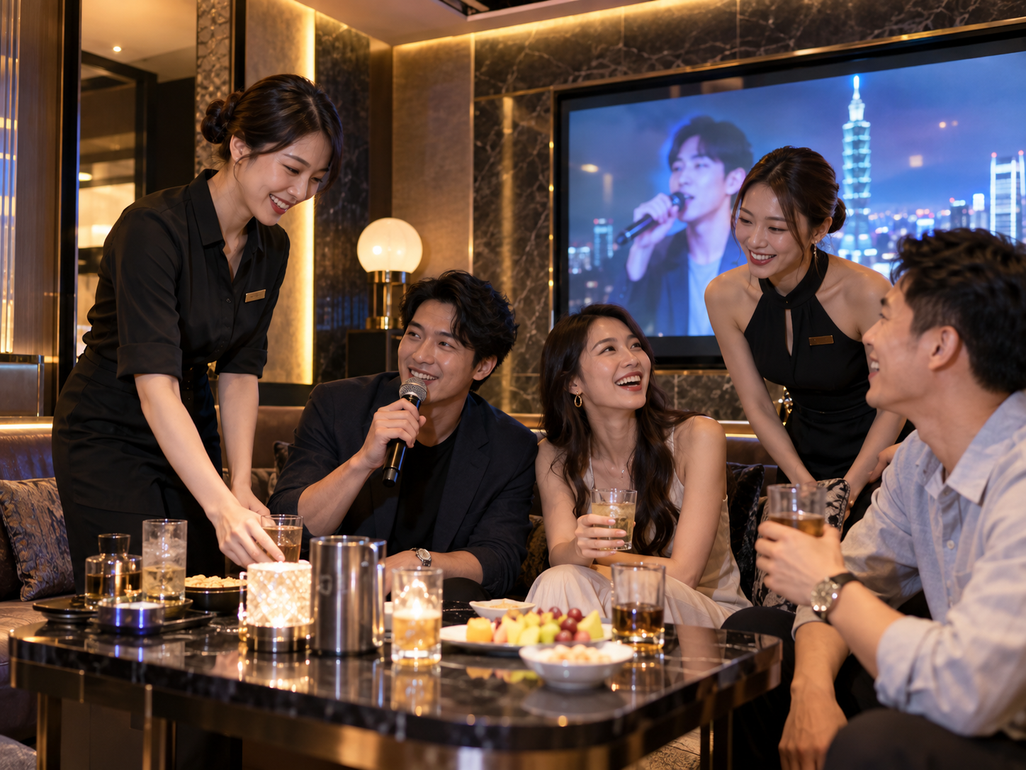 台北便服店成年接待人員與KTV現場